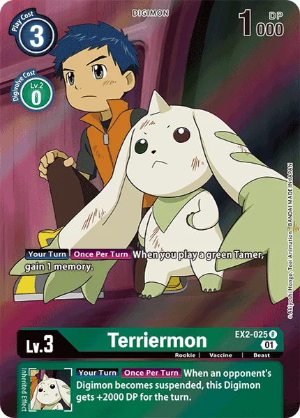 EX2-025 Terriermon · Alternate Art #1